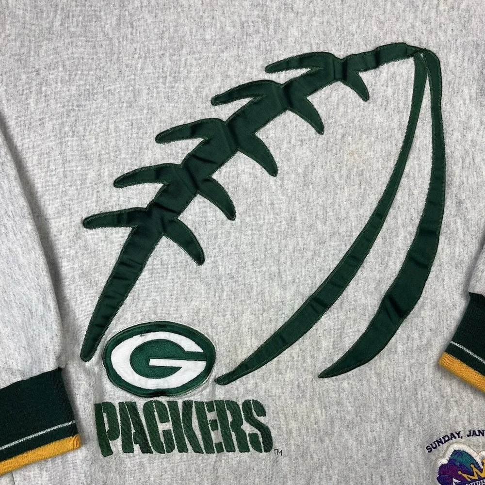 Vintage Green Bay Packers Legends Athletic Sweatshirt Superbowl Mens L USA Made